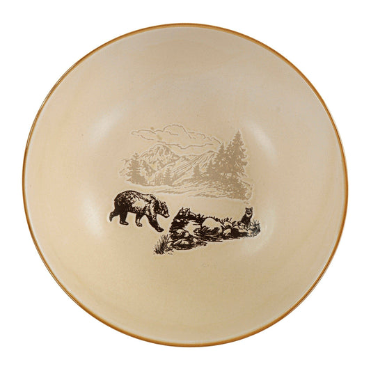 White Pine - Ceramic Serving Bowl (Set of 4) - Brown