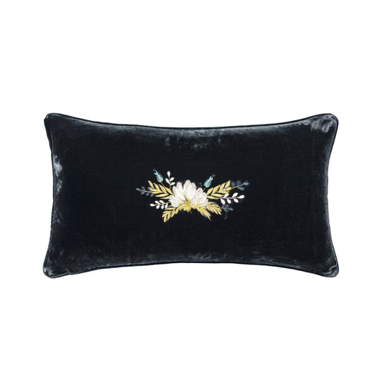 Stella - Faux Silk Velvet Body Pillow - Midnight Blue