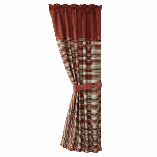 Silverado - Striped Curtain With Tieback - Multi