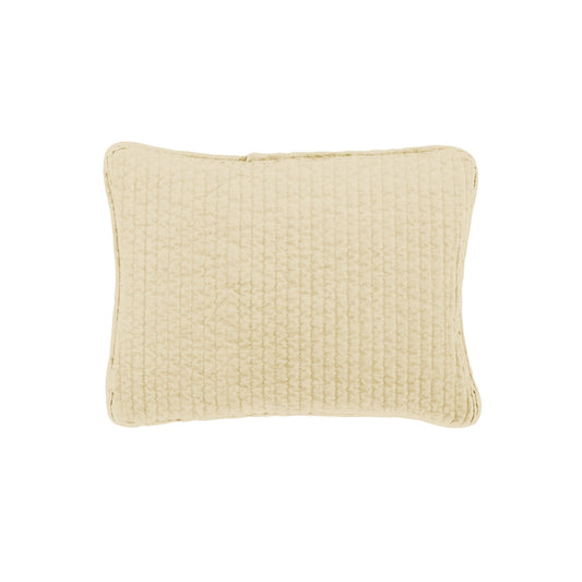 Stonewashed Cotton Velvet - Boudoir Pillow - Light Tan