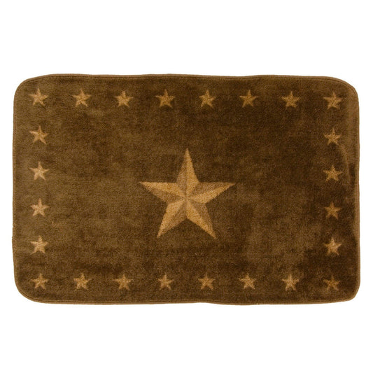 Rustic Star - Luxury Star Dark Chocolate Rug - Brown / Tan