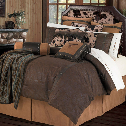 Caldwell - King Comforter Set (Set of 5) - Brown