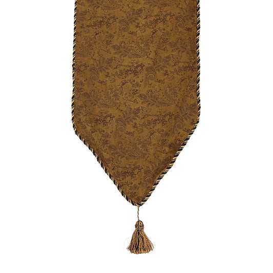 Small Paisley - 16" x 108" Runner - Light Brown