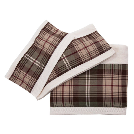 Huntsman - Plaid Towel Set (Set of 3) - Cream