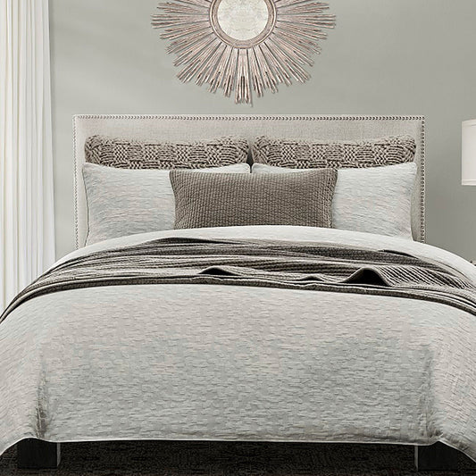 Porto Matelasse - King Comforter Set (Set of 3) - Light Taupe