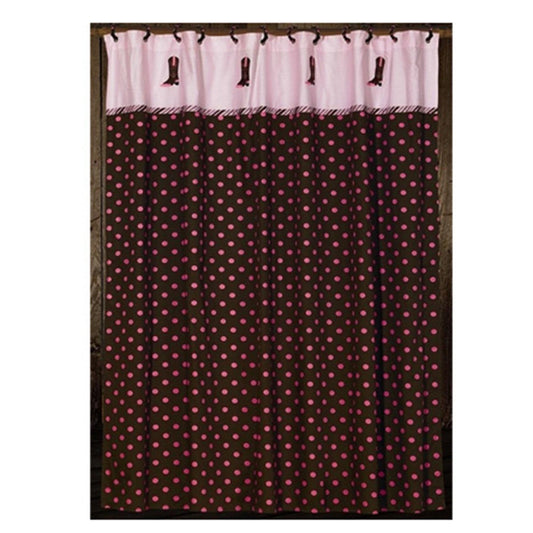Pink Paisley - Boot Shower Curtain - Pink