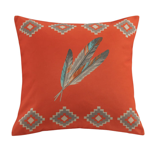 Outdoor Pillow - Feather Indoor/Outdoor Pillow - Orange