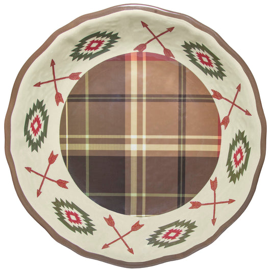Aztec Bear - Melamine Serving Bowl - Multi Color