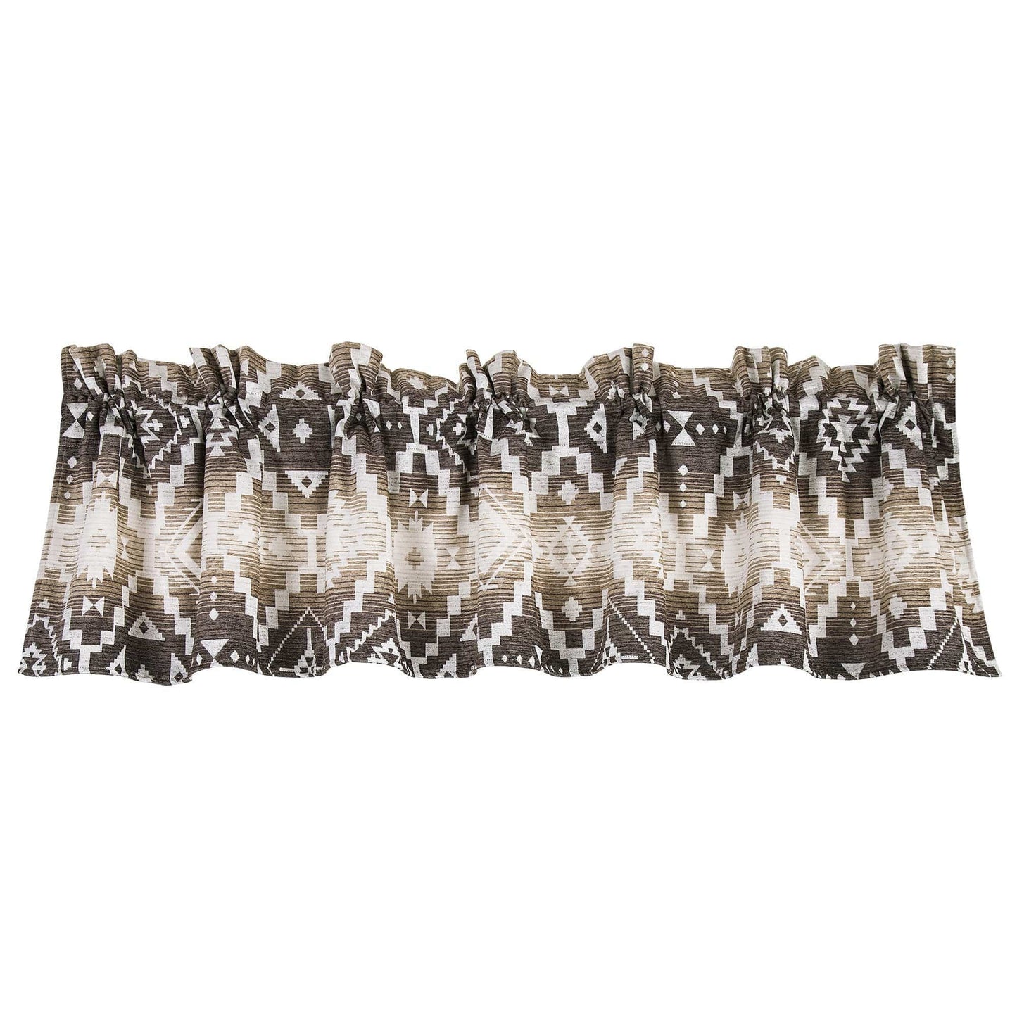 Chalet - Aztec Valance - White / Brown