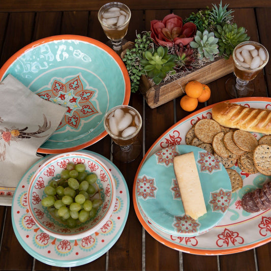 Western Melamine - Set (Set of 14) - Multi Color