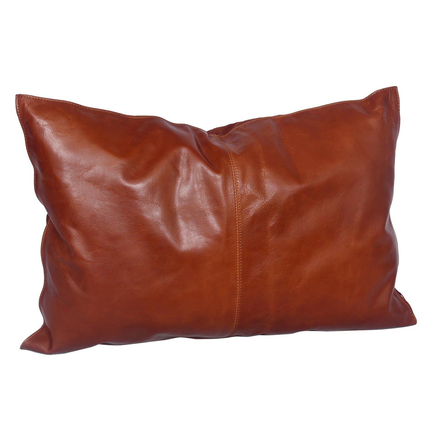 Genuine Leather - Buckskin Lumbar Pillow - Brown