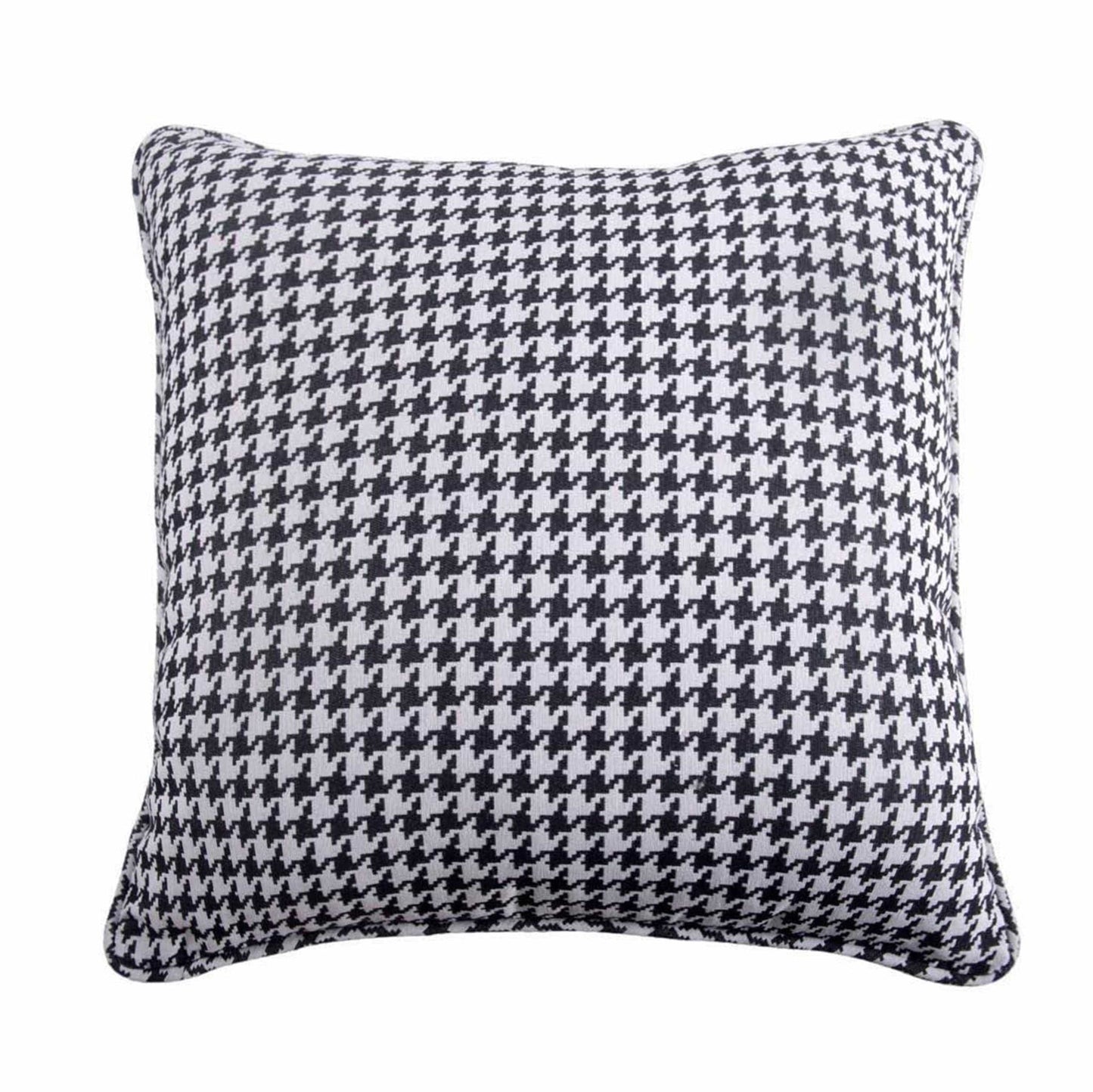 Hamilton - Houndstooth Euro Sham - White / Dark Gray