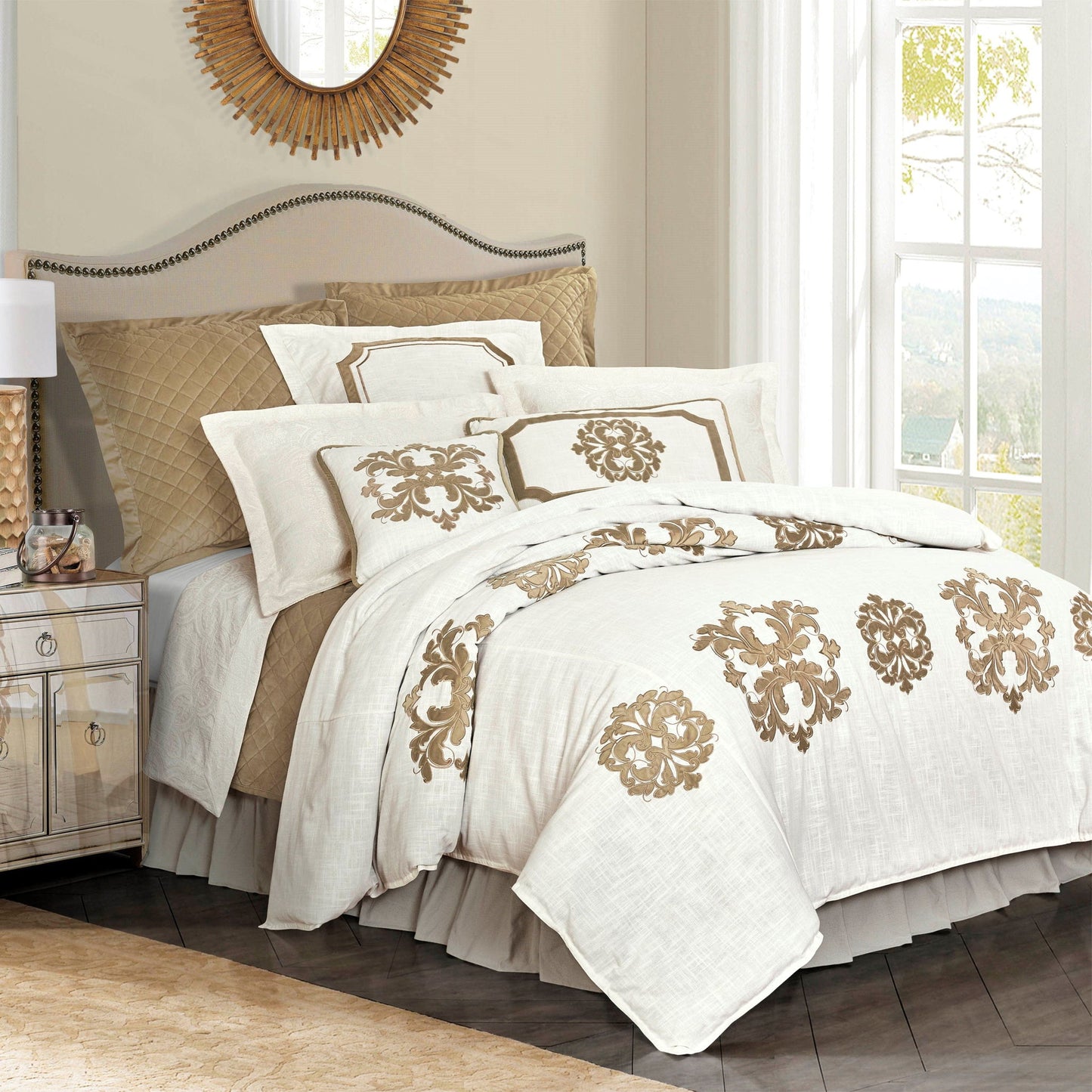 Madison - King Linen Duvet Cover - Oatmeal