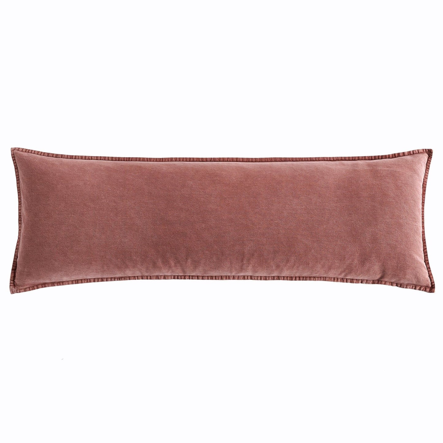 Cotton Canvas - Stonewashed Long Lumbar Pillow - Sarsaparilla