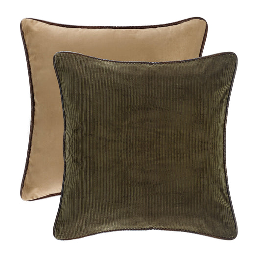 Lodge - Plush Reversible Euro Sham - Brown / Tan