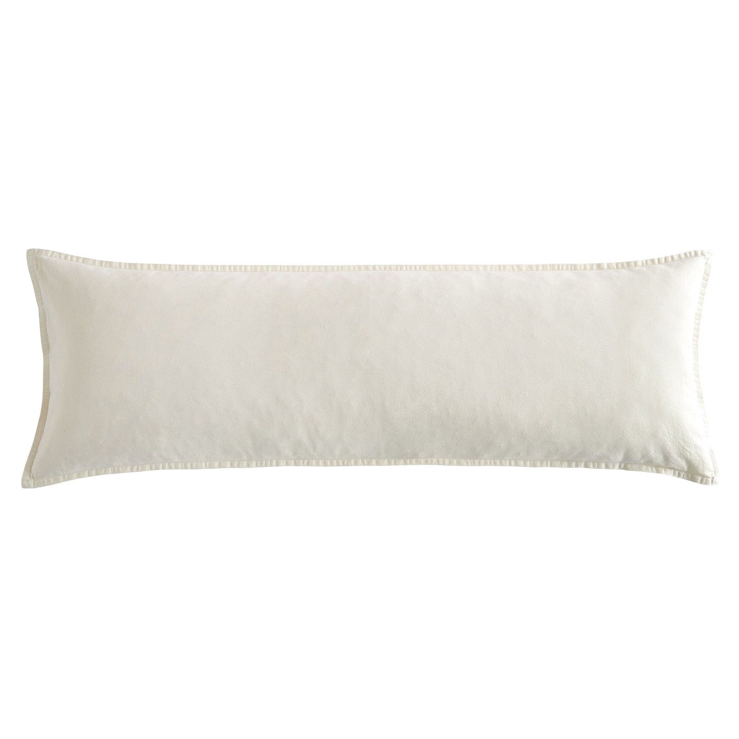 Cotton Canvas - Stonewashed Long Lumbar Pillow - Natural