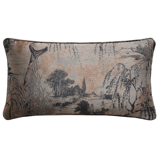 Pastoral Jacquard - Lumbar Decorative Pillow - Rose Gold