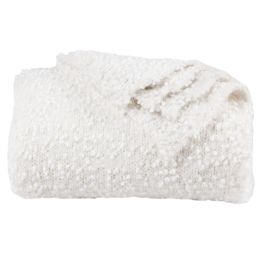 Pebble Creek - Super Soft Throw Blanket - White