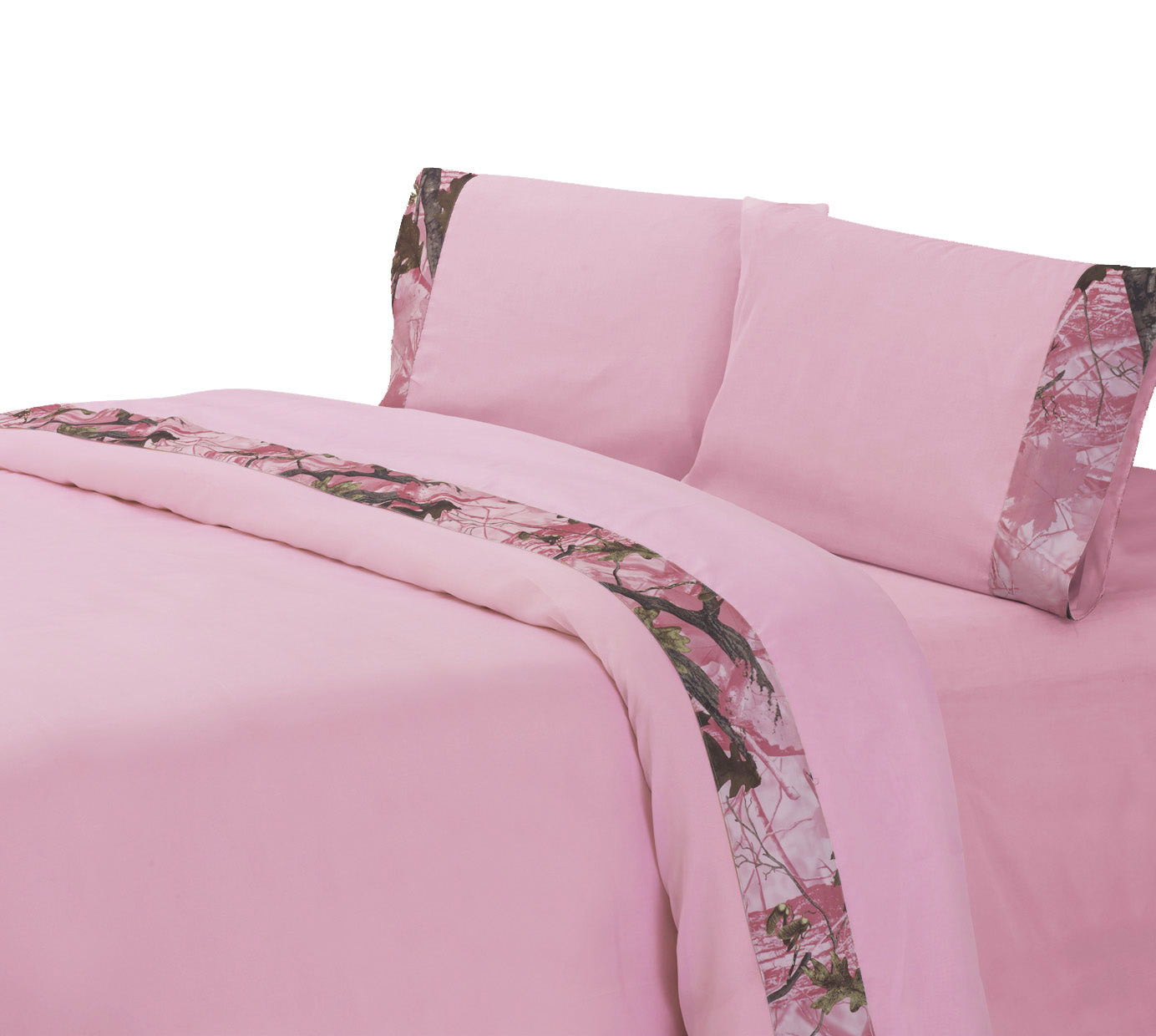 Camo - Queen Sheet Set - Pink