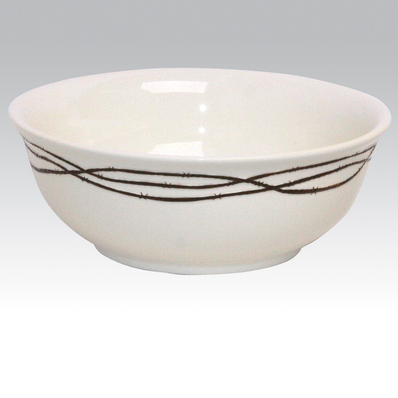 Rustic Barbwire - Barbwire Serving Bowl - Cream