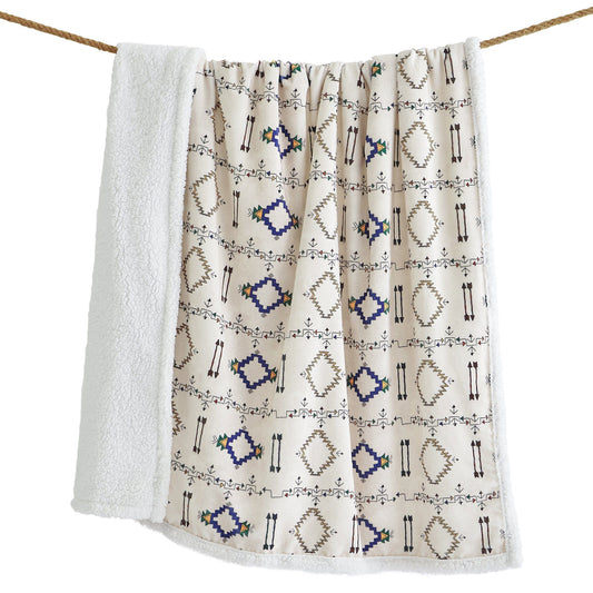 Campfire - Arrow Campfire Sherpa Throw - Multi Color