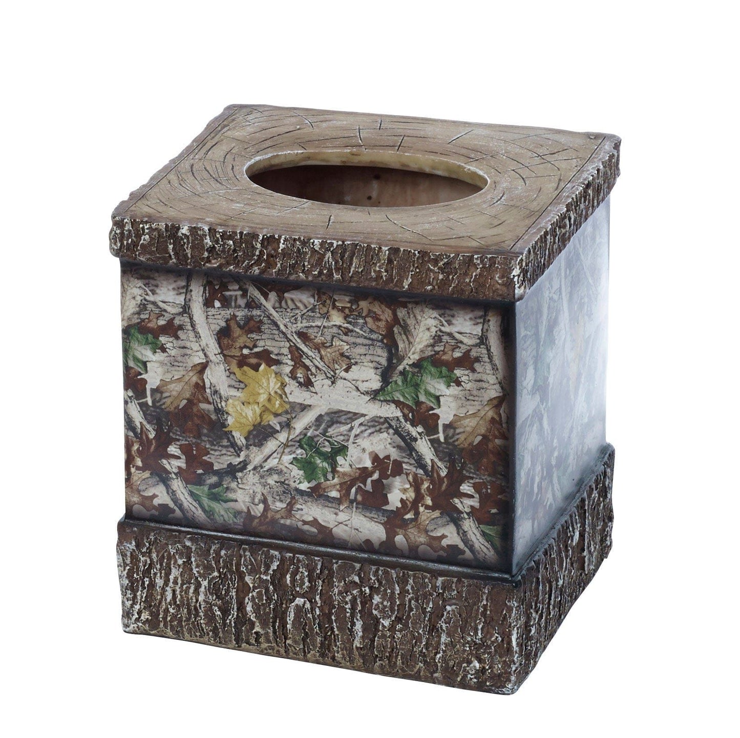 Camo - Tissue Box Cover - Brown / Cream