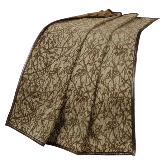 Highland Lodge - Reversible Throw Blanket - Brown