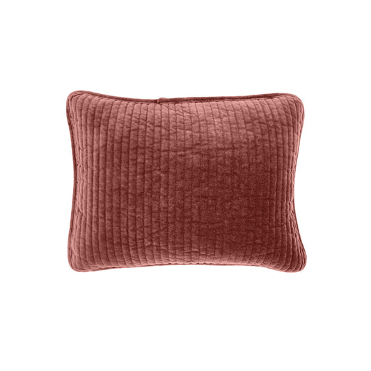 Stonewashed Cotton Velvet - Boudoir Pillow - Salmon