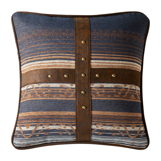 Estes - Chenille Pillow - Blue