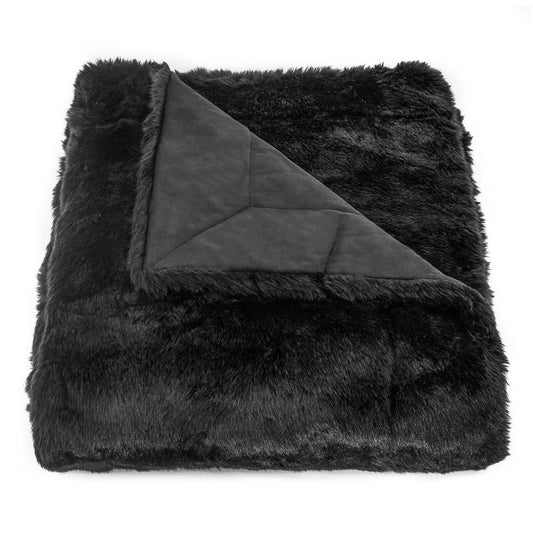 Arctic Bear - Oversized Throw Blanket - Black