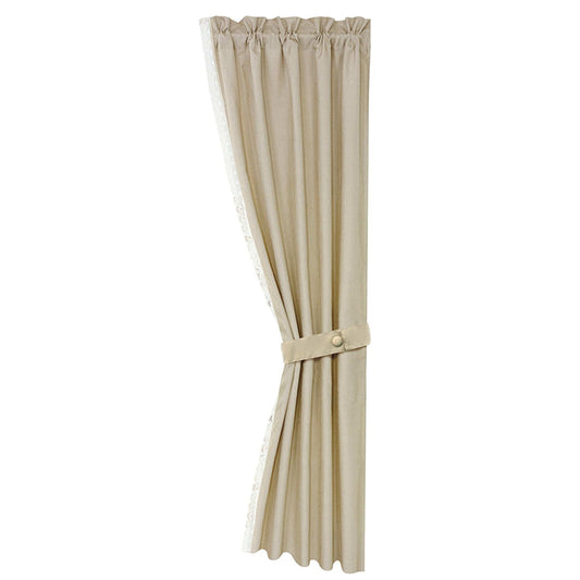 Charlotte - Linen Lace Detailed Curtain - Cream