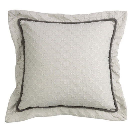Piedmont - Chain Link Throw Pillow - Cream