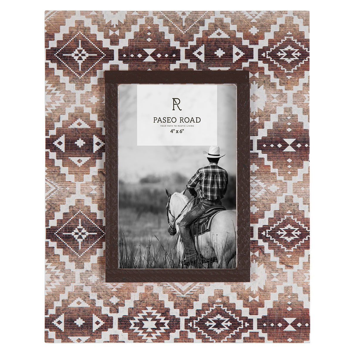 Chalet - 4" x 6" Picture Frame - Brown / White