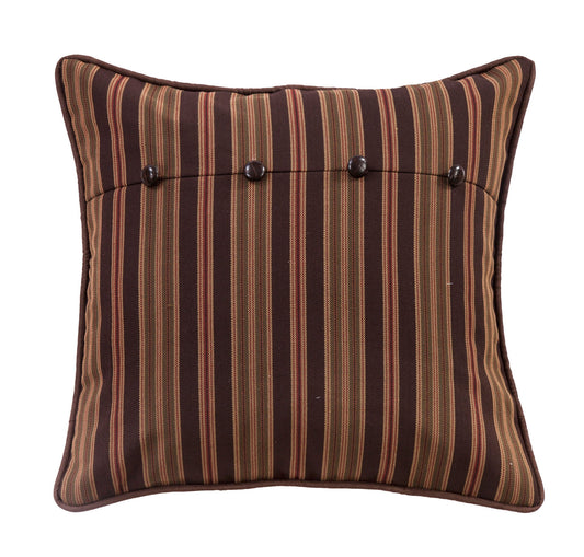 Forest Pine - Stripe Euro Sham - Brown
