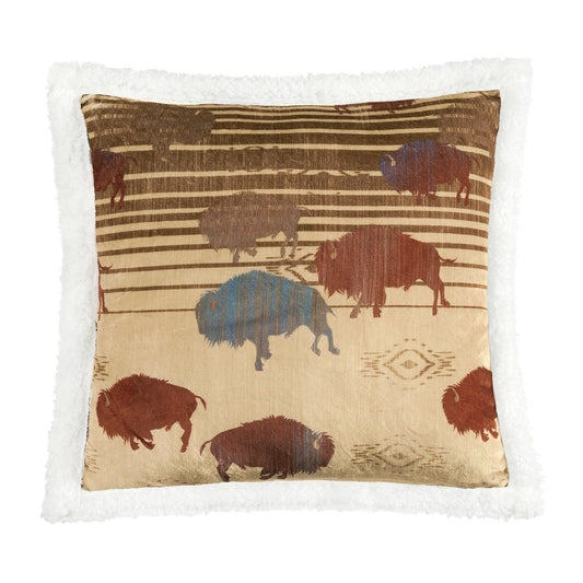 Campfire - Home On The Range Campfire Sherpa Pillow - Multi Color