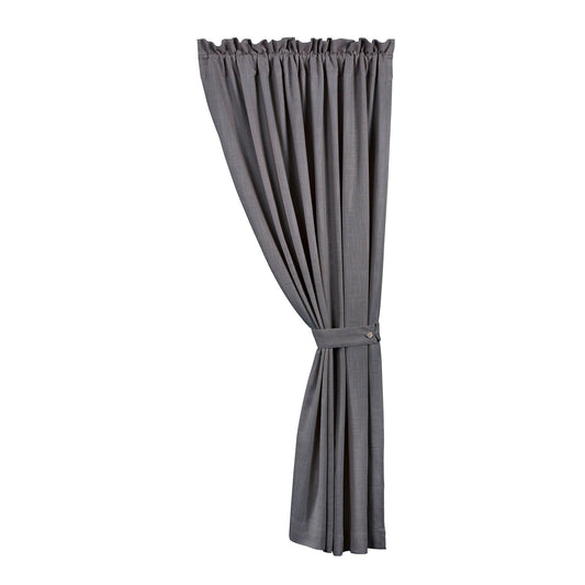 Luna - Washed Linen Lined Curtain - Slate