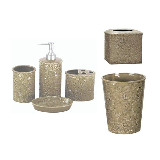 Savannah - Bathroom Sets (Set of 6) - Taupe