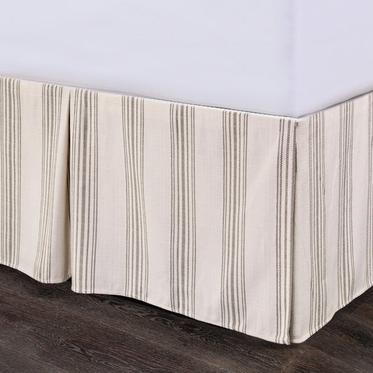 Prescott - Queen Tailored Bed Skirt - Taupe
