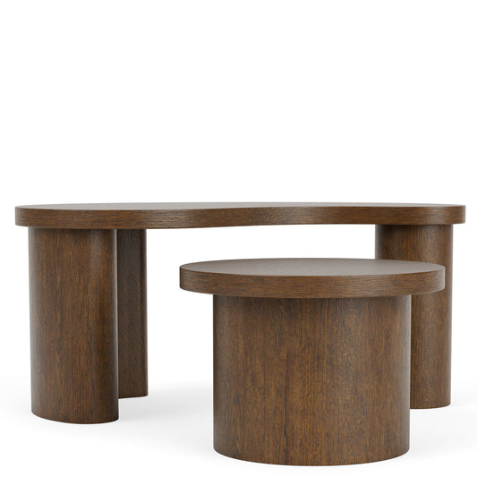 Santa Cruz - Bunching Cocktail Tables - Whiskey Oak