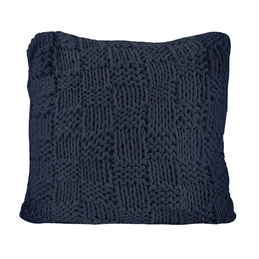 Chess Knit - Euro Pillow - Navy