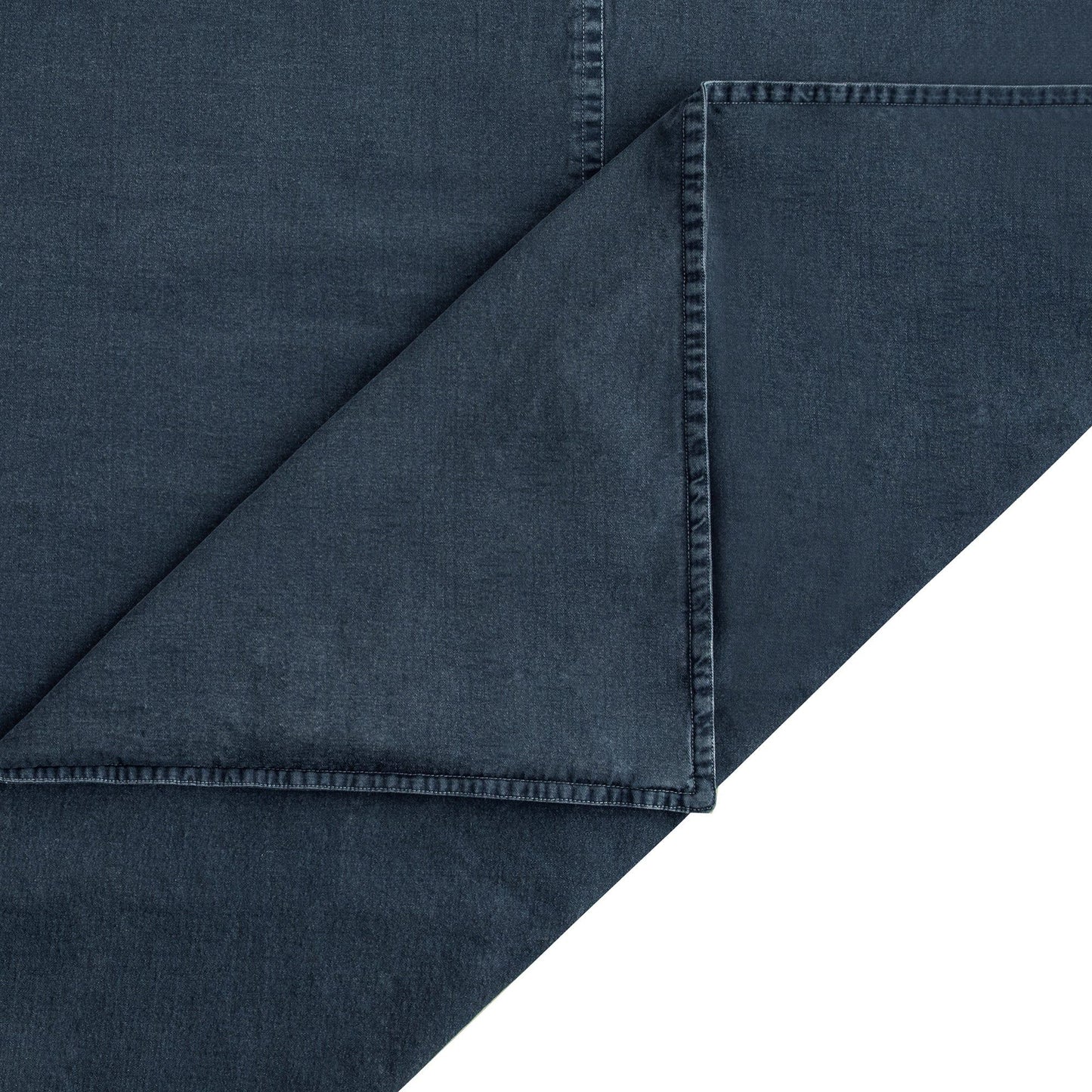 Cotton Canvas - King Stonewashed Duvet Cover Set (Set of 3) - Denim