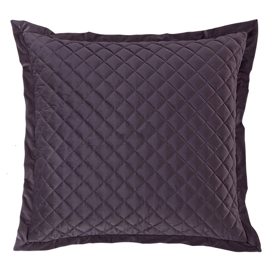 Velvet Diamond - Quilted Euro Sham - Amethyst