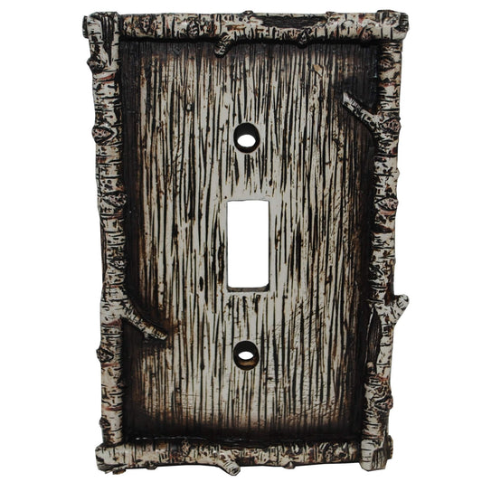 Birch Twig Switch Plate - 5" x 3.5" Birch Twig Single Wall Switch Plate - Multi