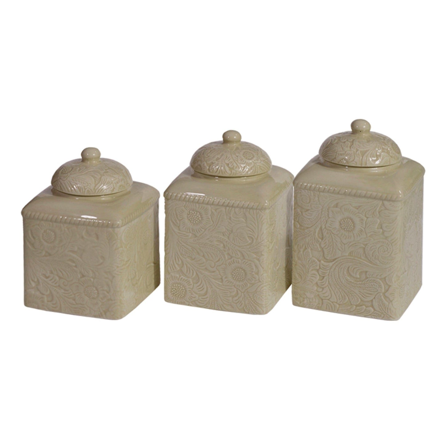 Savannah - Canister Set (Set of 3) - Taupe