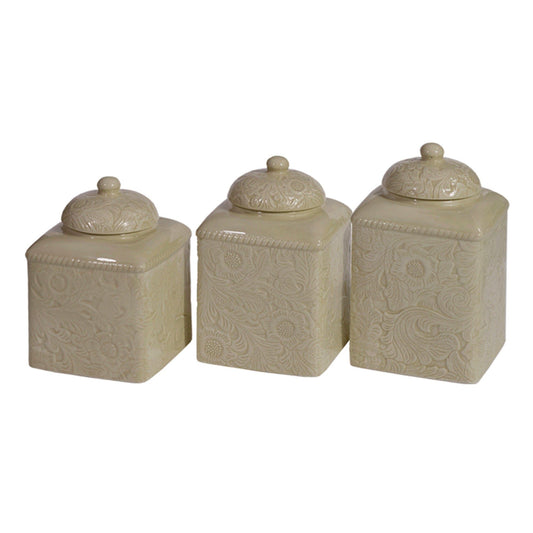 Savannah - Canister Set (Set of 3) - Taupe