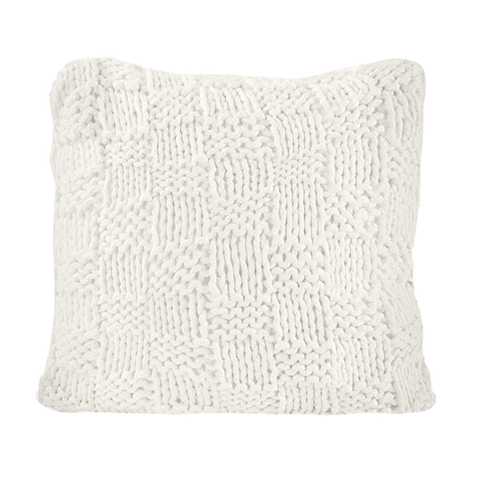 Chess Knit - Euro Pillow - Natural