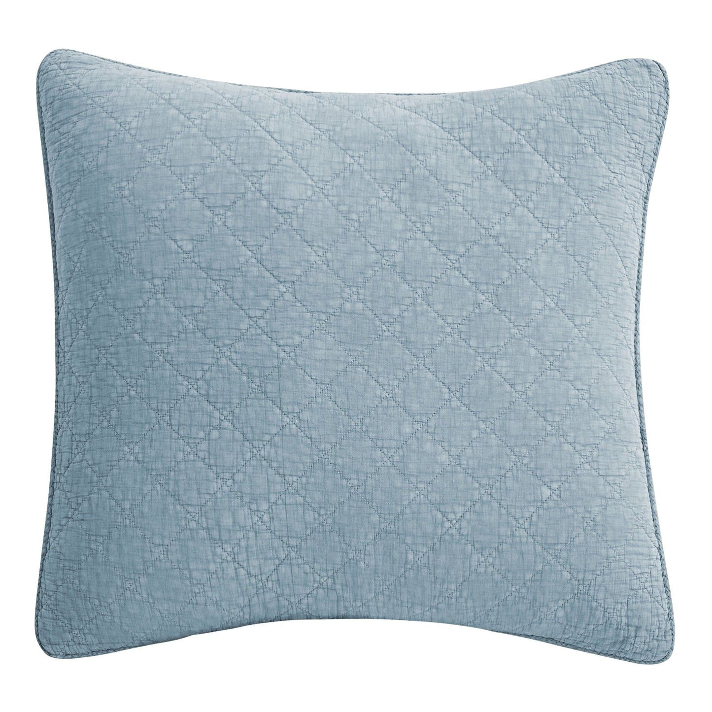 Cotton Gauze - Stonewashed Euro Sham - Mineral Blue