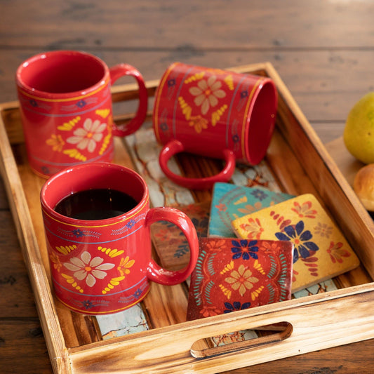 Bonita - Bonita Mug & Coaster Set (Set of 8) - Multi Color