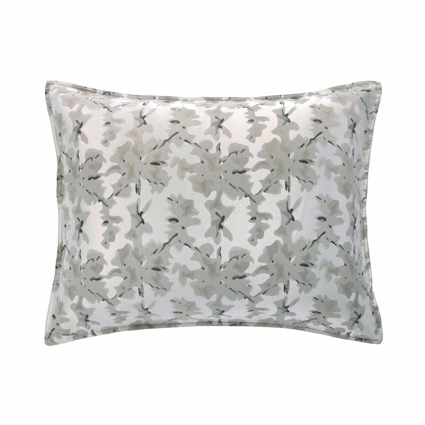 Warshack Inkblot - 21" x 34" Pillow Sham Set (Set of 2) - Silver & Gray