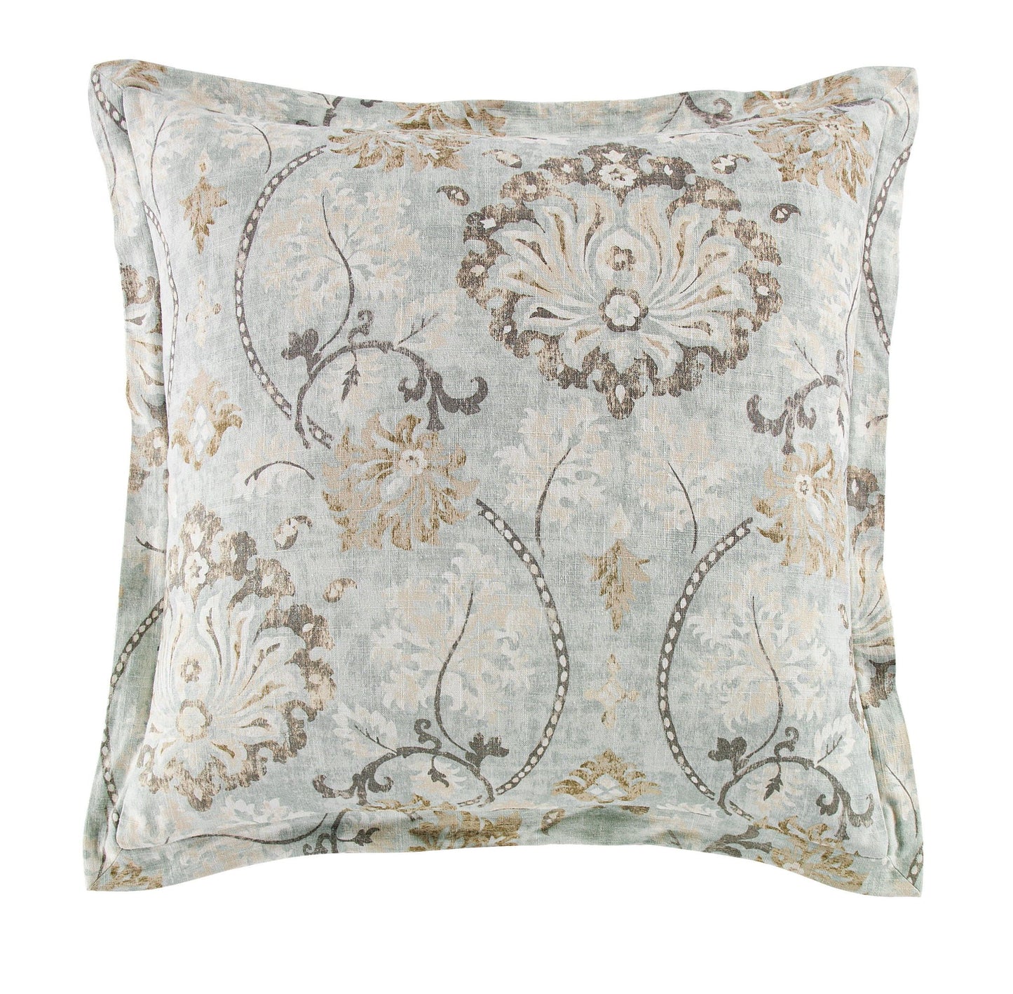 Dalia - Linen Euro Sham - Light Blue